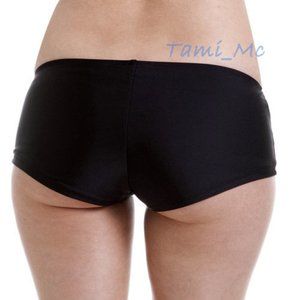 new CATALINA swim bottom boyshort brief bikini BLACK size SMALL cheeky